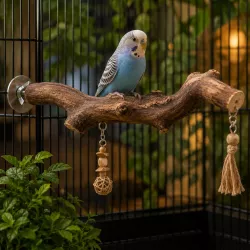 Natural Wood Bird Perch